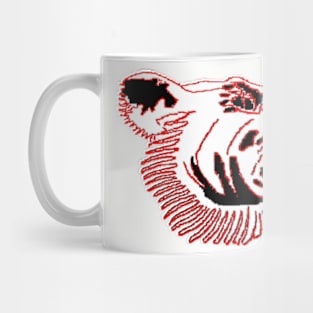 Chinese Tiger Head pixel art Mug